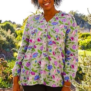 Matilda Jane "Thinking Out Loud" Ruffle Accent Trim Top